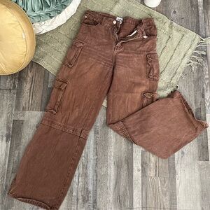 Princess Polly Chocolate Utility Pants